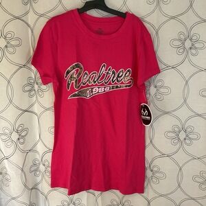 New Women's Realtree Pink/camo Short‎ Sleeve T-shirt Size Medium
